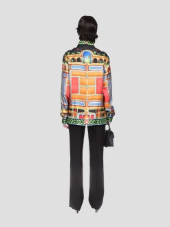 Le Palais En Fleur Silk Shirt
