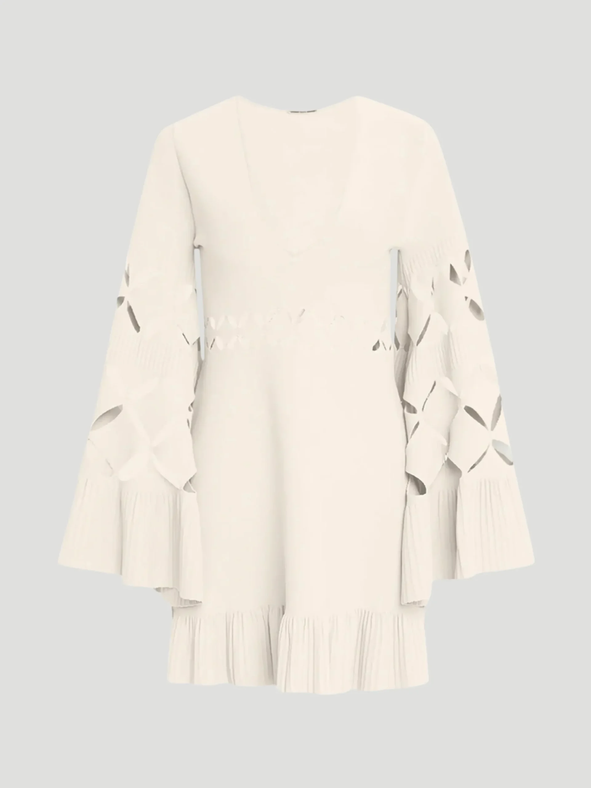 Linden Mini Dress in Off White