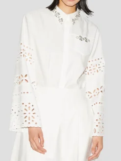 Logan Broderie-Anglaise Longsleeve Shirt