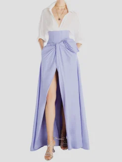 Long Corset Skirt in Lavender
