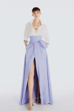 Long Corset Skirt in Lavender