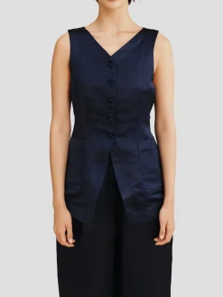 Lorenzo Satin Tailored Vest