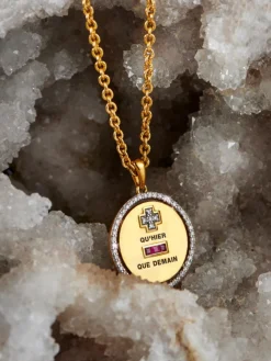 Love Pendant Diamond Surround