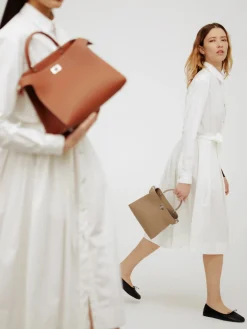 Lutece Mini in Greige Leather