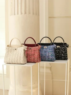 Lutece Mini in Light Pink Tweed