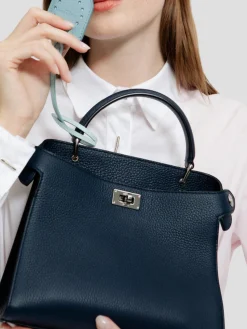 Lutece Mini in Navy Leather