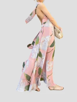 Madeline Open Back Halter Dress