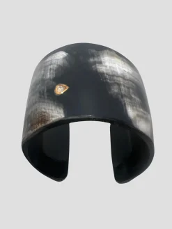 Medium Horn Cuff with Diamond