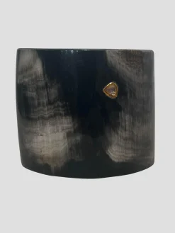Medium Horn Cuff with Diamond