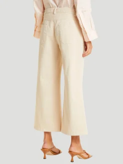 Mercer Wide-Leg Pant in Khaki