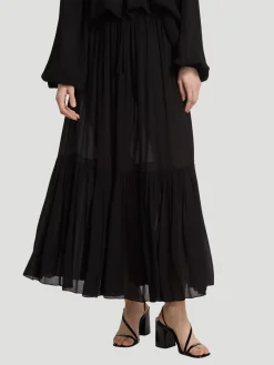 Michael Kors Collection Tiered Ruffle Maxi Skirt
