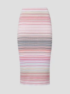 Midi Skirt in Pink Light Tones