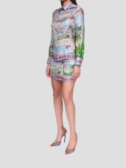 Mini Silk Skirt