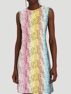Missoni Rainbow Woven-Zigzag Shift Dress