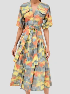 Oasis Tie-Dye Midi Dress