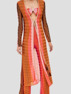 Orange Multi Retti Robe