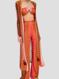 Orange Multi Retti Robe