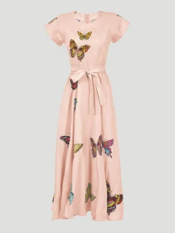 Papiyon Butterfly Dress in Peach