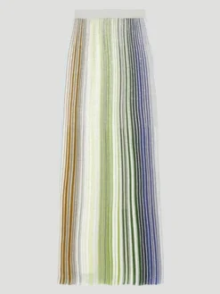 Partialized Knit Sequined Maxi Skirt