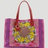 Pink Toy Horses Printed Tote Bag