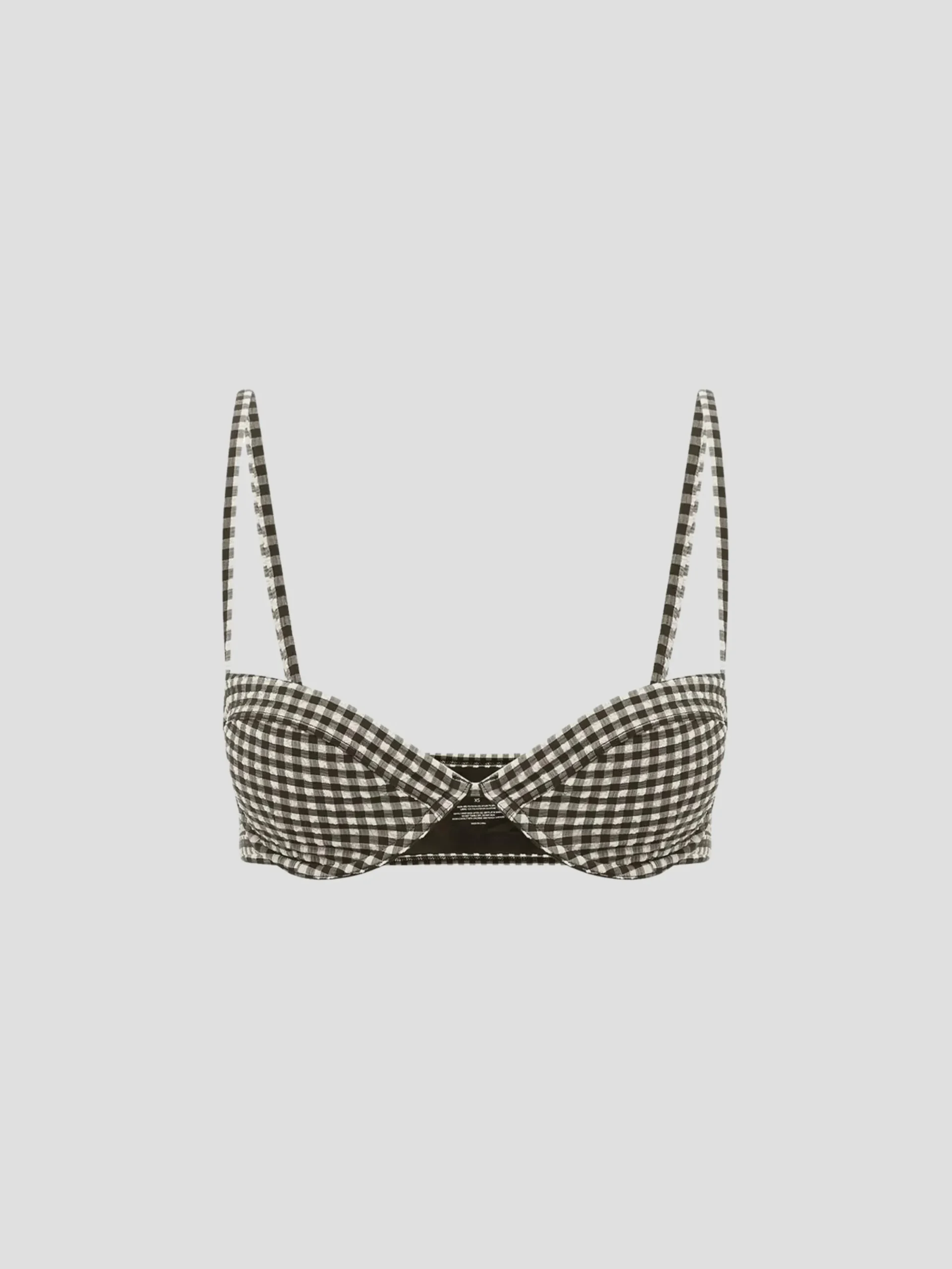 Piper Gingham Bikin Top