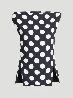 Polka Dot Sleeveless Top