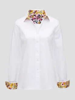 Priscilla Long Sleeve Shirt in White