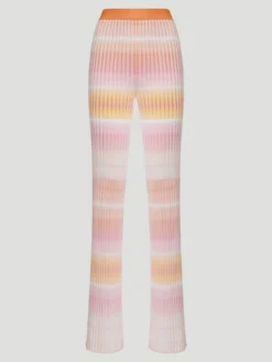 Pull On Trousers in Orange Multicolor