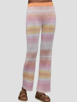 Pull On Trousers in Orange Multicolor
