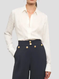 Rania Monogram Blouse