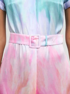 Redonna Ombre Satin Maxi Dress
