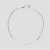 Rhodium Dainty Link Necklace