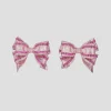 Rose Mini Bow Tie Earrings