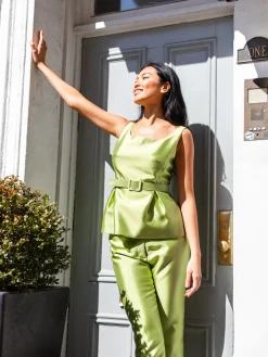 Rose Top in Apple Green