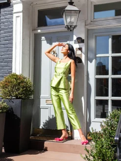 Rose Top in Apple Green