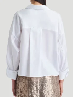 Run, Don't Walk Wrap Shirt in White