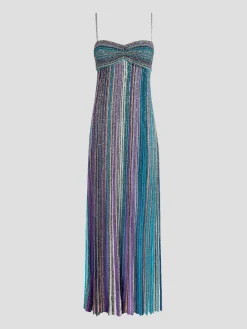 Sequin Lurex Crochet-Knit Gown