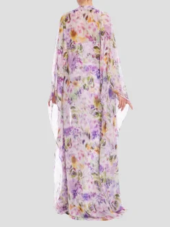 Sheer Duster with Dress in Lilac