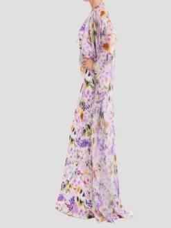 Sheer Duster with Dress in Lilac