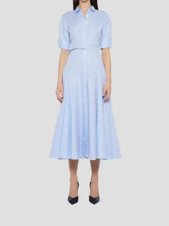 Short Sleeve Midi Shirt Dress