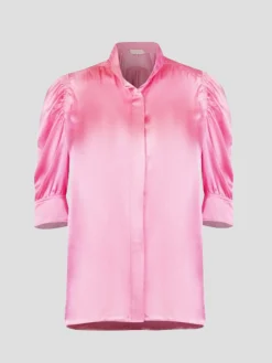 Sofia Silk Shirt in Pink