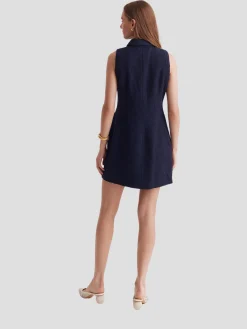 Sophia Sleeveless Mini Shirt Dress