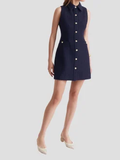 Sophia Sleeveless Mini Shirt Dress