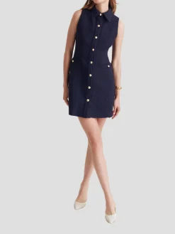 Sophia Sleeveless Mini Shirt Dress