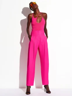 3-Strap Knit Top in Pink