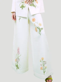 Summer Bloom Embellished Pants