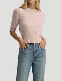 The Elena Top in Pale Pink