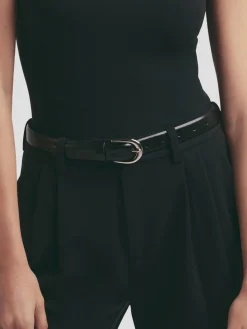 The Favorite Belt in Black and Nickel