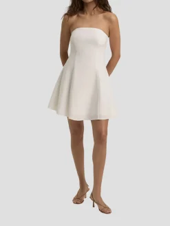 The Favorite Mini Linen Dress in White