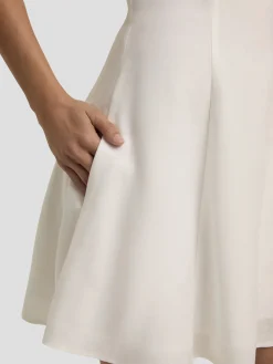 The Favorite Mini Linen Dress in White